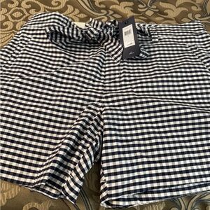Tommy Hilfiger Black and White Gingham Shorts